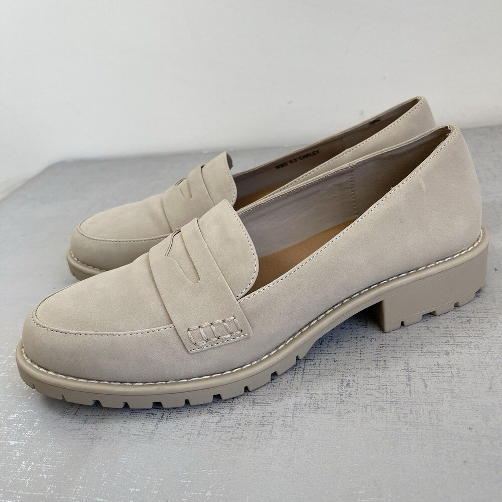 DV Dolce Vita Chunky Lug Sole Platform Loafers Sz 8.5 Comfort‎ Preppy Shoes